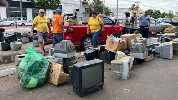 LIXO ELETRÔNICO, ÓLEO DE COZINHA E PNEUS: COLETA OCORRE NESTA QUINTA-FEIRA